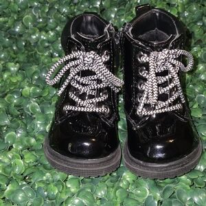 Wonder Nation Black Kids Boots